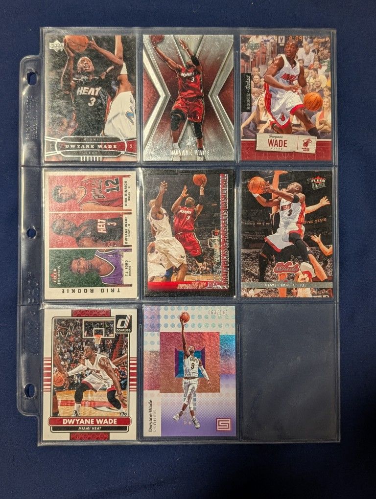 Dwyane Wade 8 Card Lot