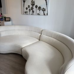 White Couch Sofa Sectional 