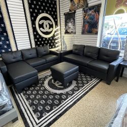 Two Sofas And Two Ottoman Brand New Set $499 Only 