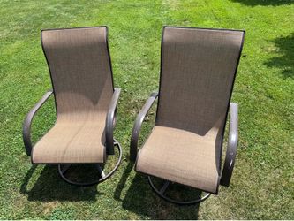 PATIO SWIVEL CHAIRS $30 both