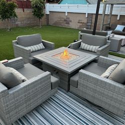 5 Piece Costco Outdoor Fire Pit And Chairs Set 