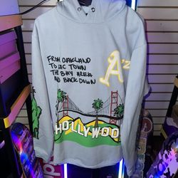 Homme Femme Hoodie Hollywood to NY Sky Blue 