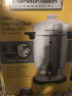 NIB 60 cup stainless steel coffee urn