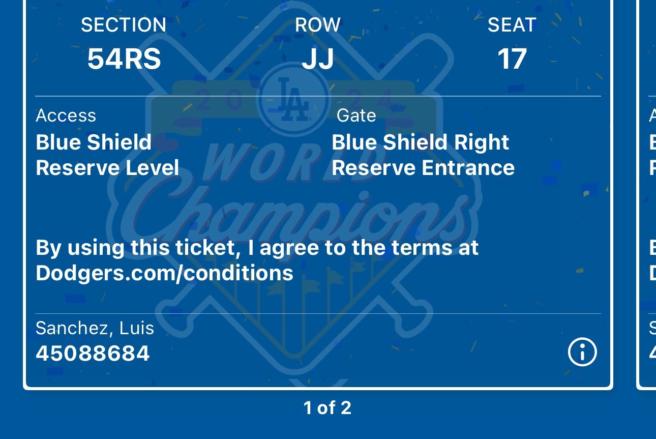 Dodger Tickets