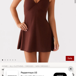 Brown Dress - Pepper Mayo