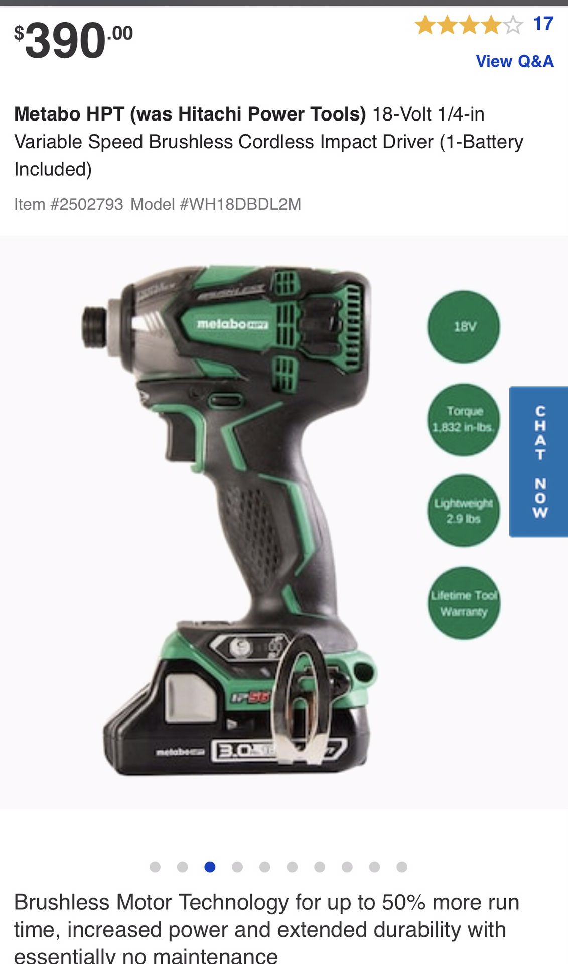 Metabo HPT brushless Hammer Drill and TRIPLE Hammer Impact Driver