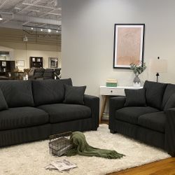 🛋️ NEW!! Corduroy Sofa & Love seat STILL IN BOX 📦 