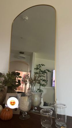 Large Gold Arch Mirror