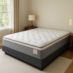 Brand New Queen Size Mattress 14” Thick 🌟 Pillow Top – Factory Direct! Also available in Twin, Full & King. Ask about our Same-Day Delivery 🚚 