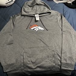 NFL Team Apparel Denver Broncos Football Hoodie 