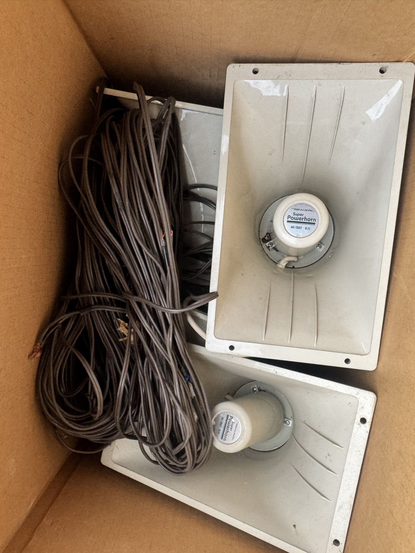 4 Count Realistic Powerhorn PA/Outdoor Speakers