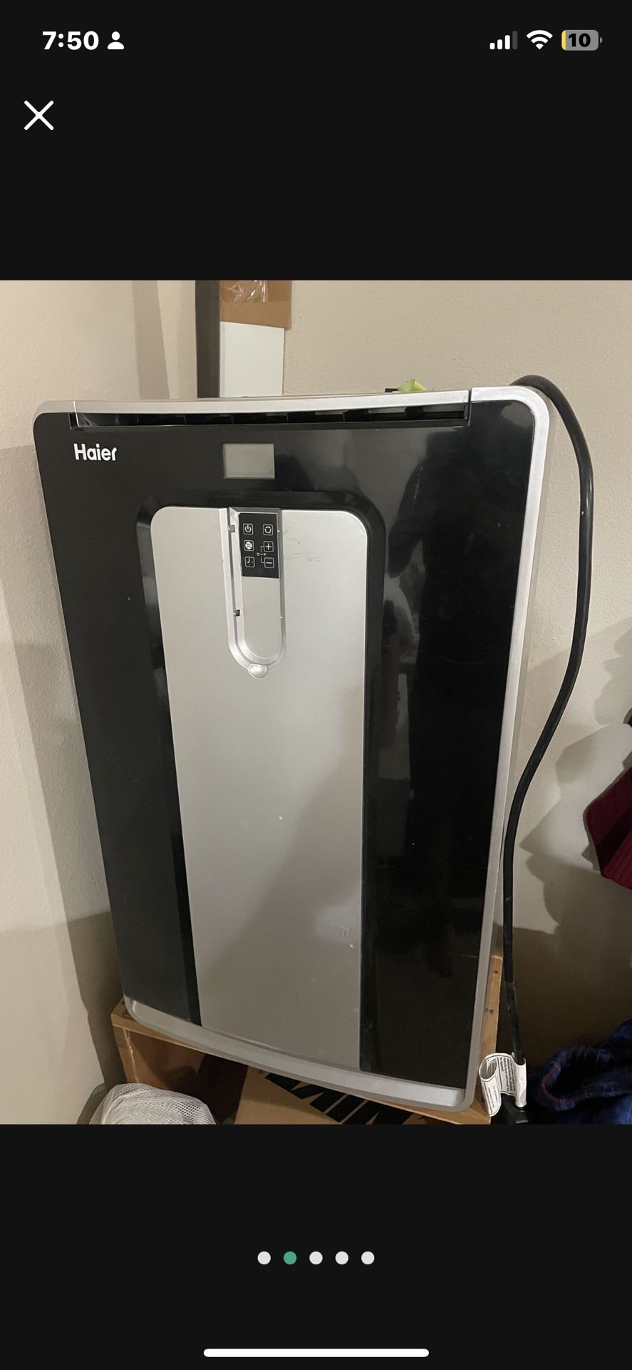 Haier 14000 Btu’s 4 In 1 Portable Air Conditioner , Dehumidifier, Fan And Heater