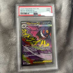 2026 POKEMON ASC EN-ASCENDED HEROES MEGA ATTACK RARE #269 MEGA GENGAR EX PSA 9
