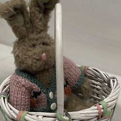 Vintage Bunny And Basket