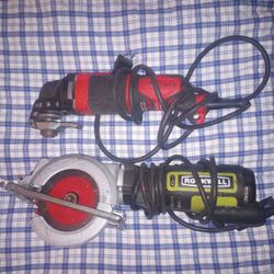 Craftsman And Rockwell Power Tools And 12-in Sub With Box