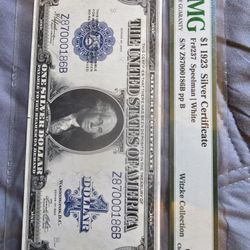 One Dollar Silver Certificate Large $250