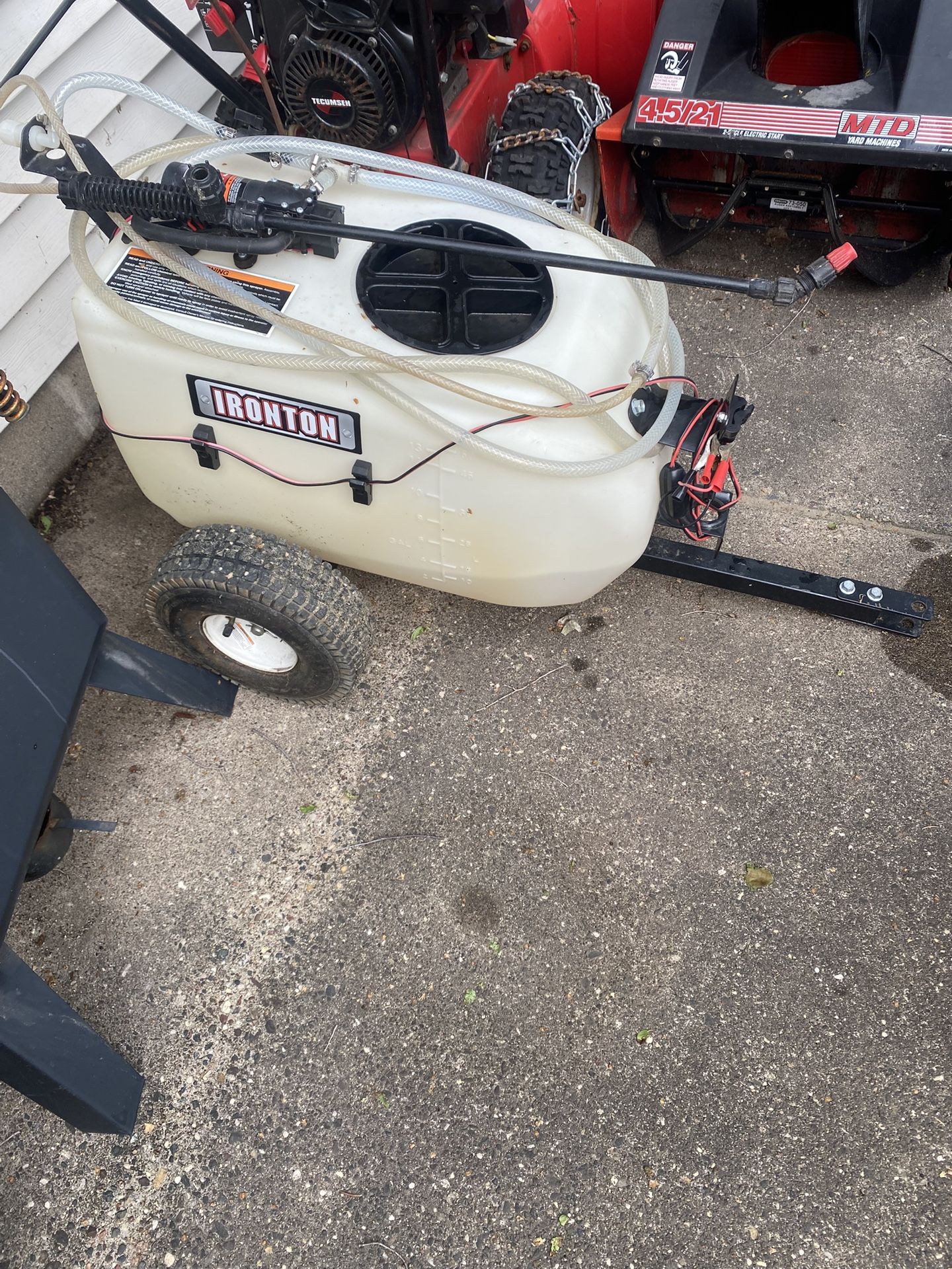 Iron ton Tow Behind Sprayer
