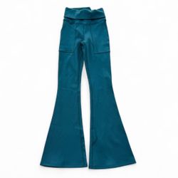 Offline By Aerie Ribbed Pocket Foldover Flare low rise Leggings