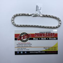 8” Silver Franco Bracelet 