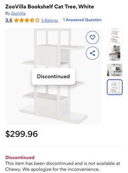 Cat Tree, ZooVilla, White, Tall