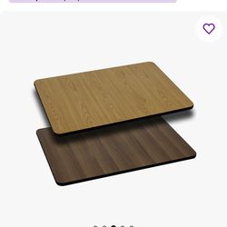 Table Top with Reversible Laminate Top
