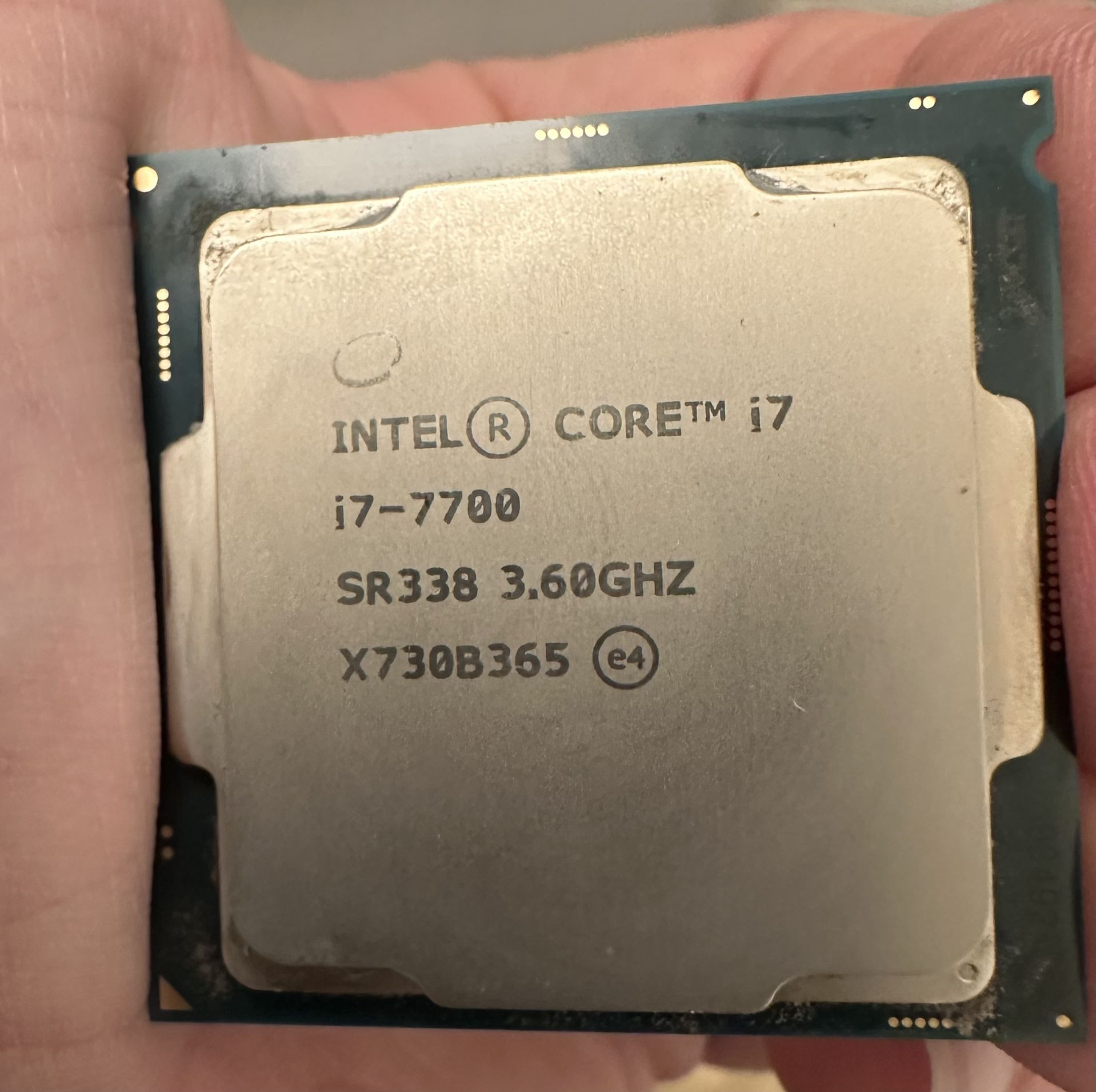 Intel I7-7700 CPU