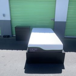 XL TWIN BED/NIGHTSTAND