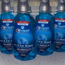 4 crest mouthwash (1 L each)