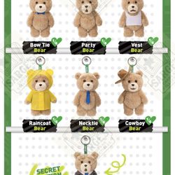 Authentic Pop Mart Ted2 Teddy Bear Action Plush Labubu