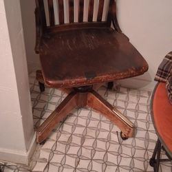 Vintage Banker Chair.