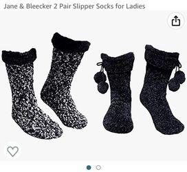 Brand New COMPHY Sock Slippers  Very Thick Warm 2pair