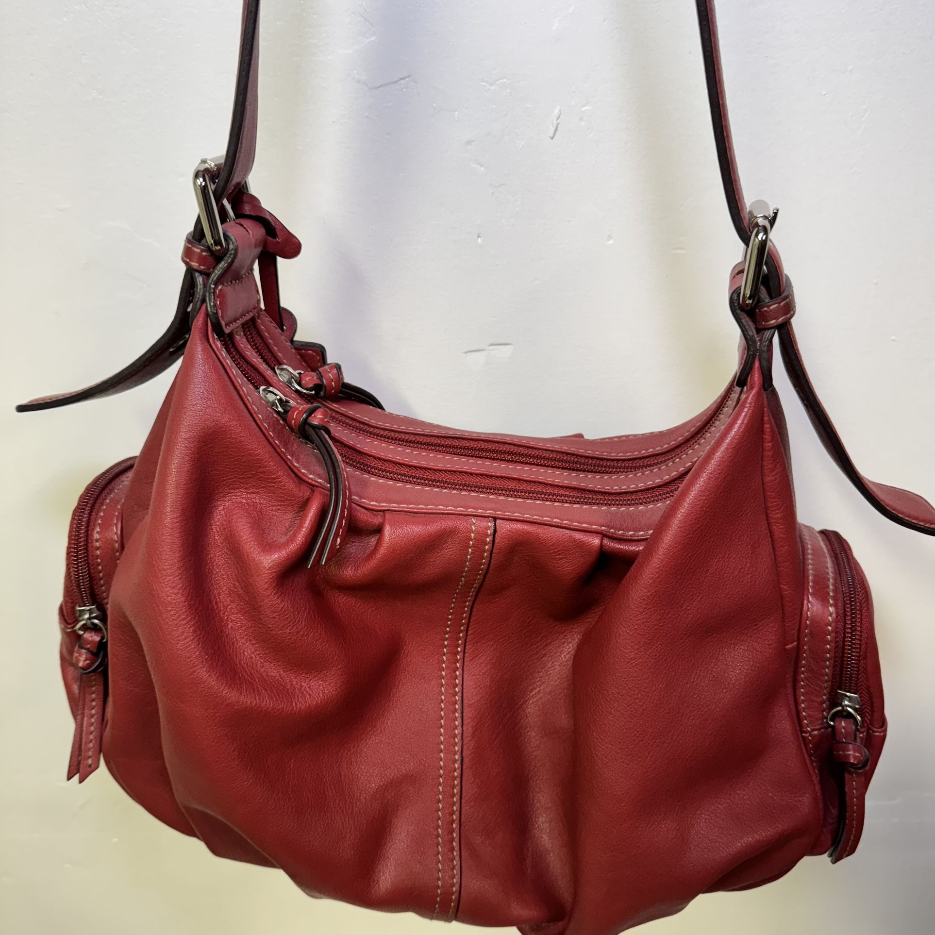 Tignanello Leather Hobo Bag Purse