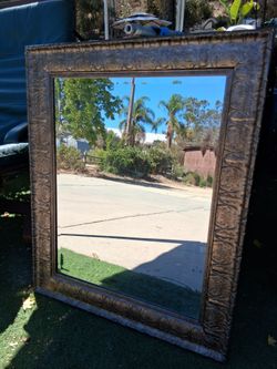 Bronze colored frame mirror