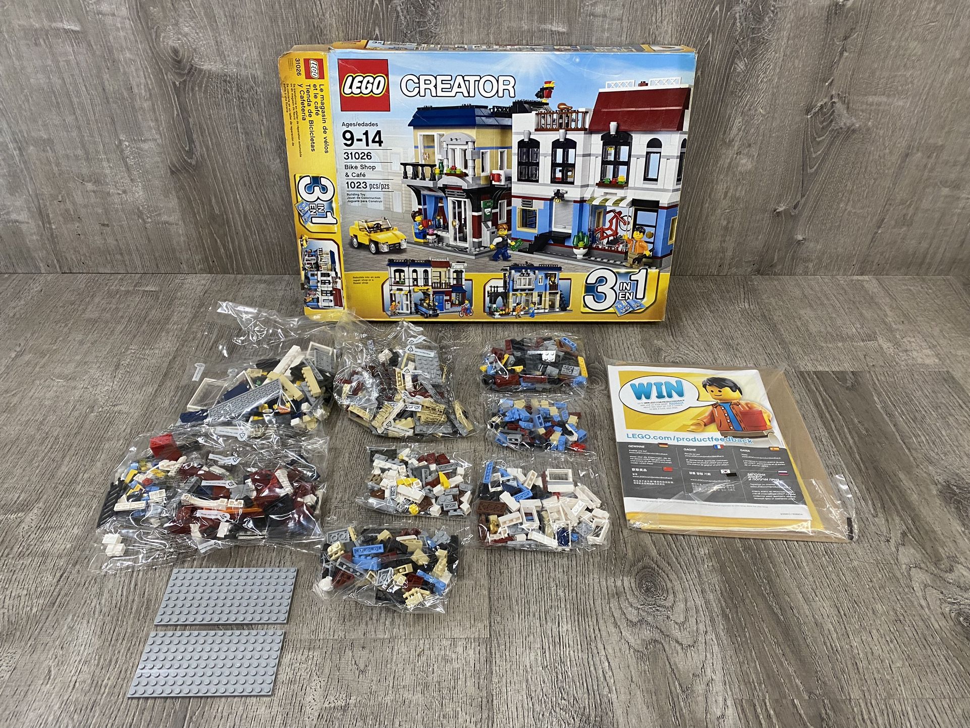 LEGO CREATOR 31026 BIKE SHOP & CAFE - COMPLETE