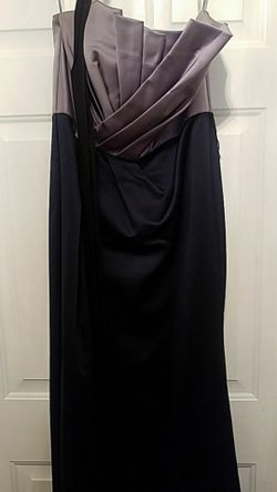 Vera Wang draped satin dress
