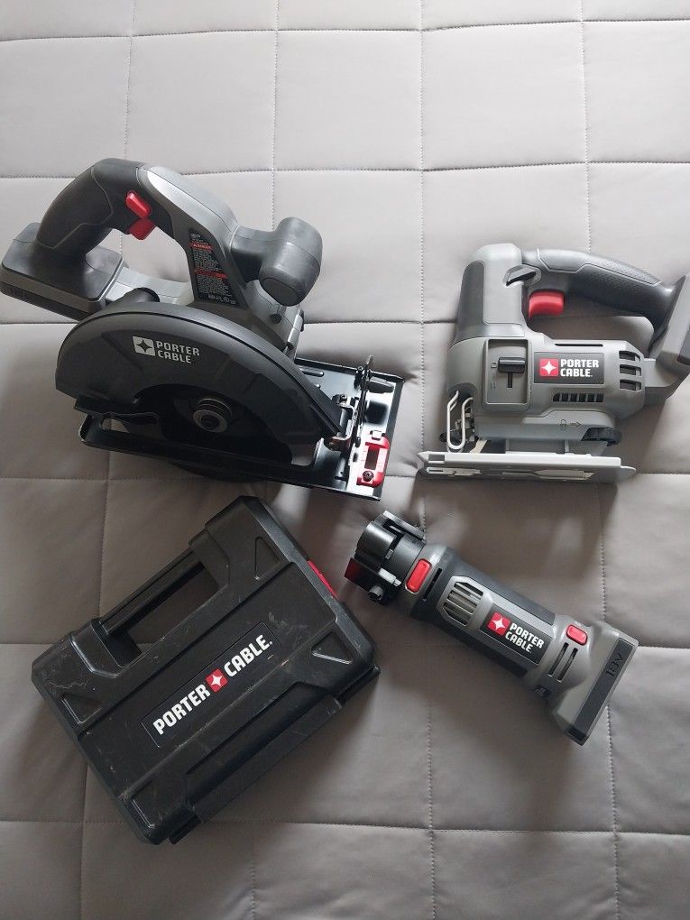 Porter Cable Battery Powered Tools/ Accessory Set(never used)
