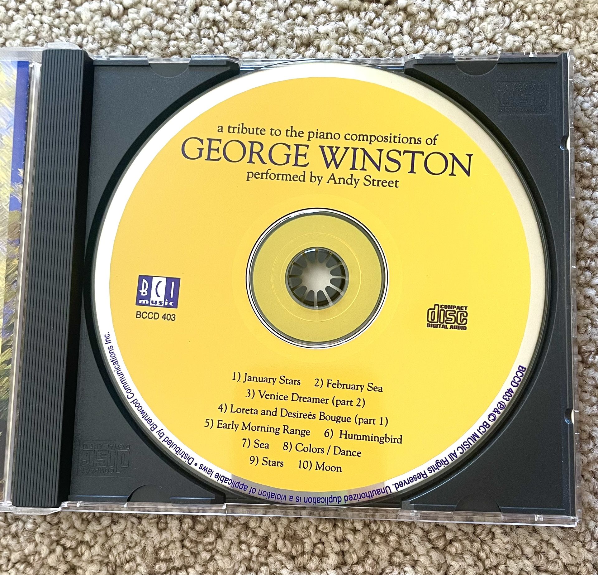 Andy Street - A Tribute To George Winston (CD, 1997)
