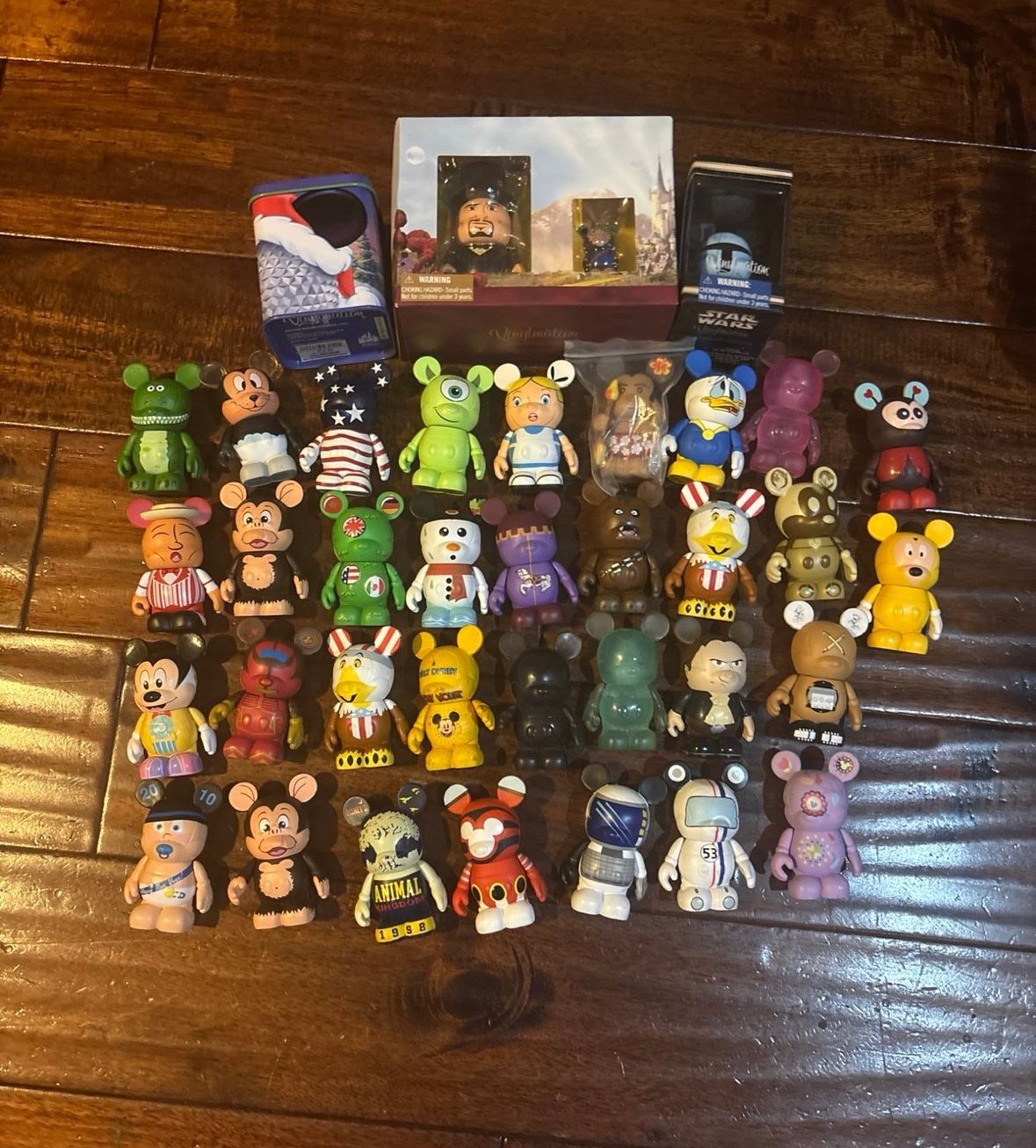 Lot of 36 Disney figure vinylmation figures