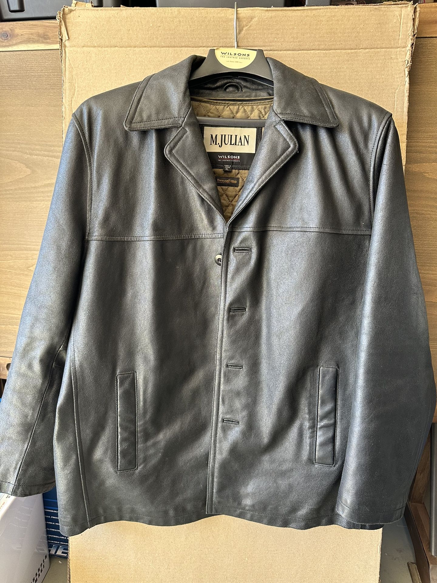 Wilson’s Men’s XL Black Leather Jacket