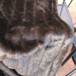 Custom Made Faux Fur Throw