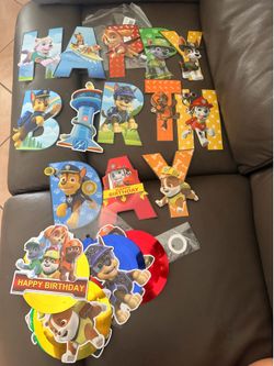 Paw patrol birthday decorations