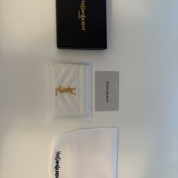Authentic Yves Saint Laurent Cardholder (YSL WHITE) 