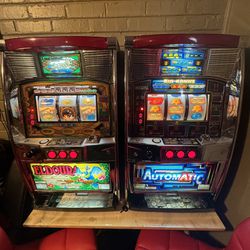 You get TWO Pachislo Slot Machines in Great Working Order! Very Clean Machines!