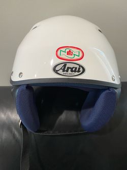 Arai NJS Keirin Bike Helmet Size Medium White Fixie Track Racing