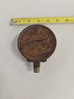 Vintage US Gauge Co. 0 - 500 lbs Pressure Gauge, 5/16" Beveled Glass, Crescent Needle C8607