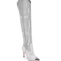 Gianni Bini Wester Boots - Silver