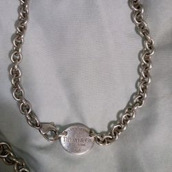 Tiffany necklace and bracelet