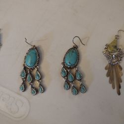 Vintage Turquoise Earrings 