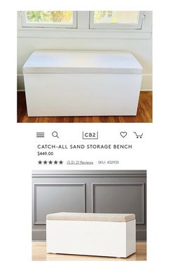 Catch all storage bench / window seat chest