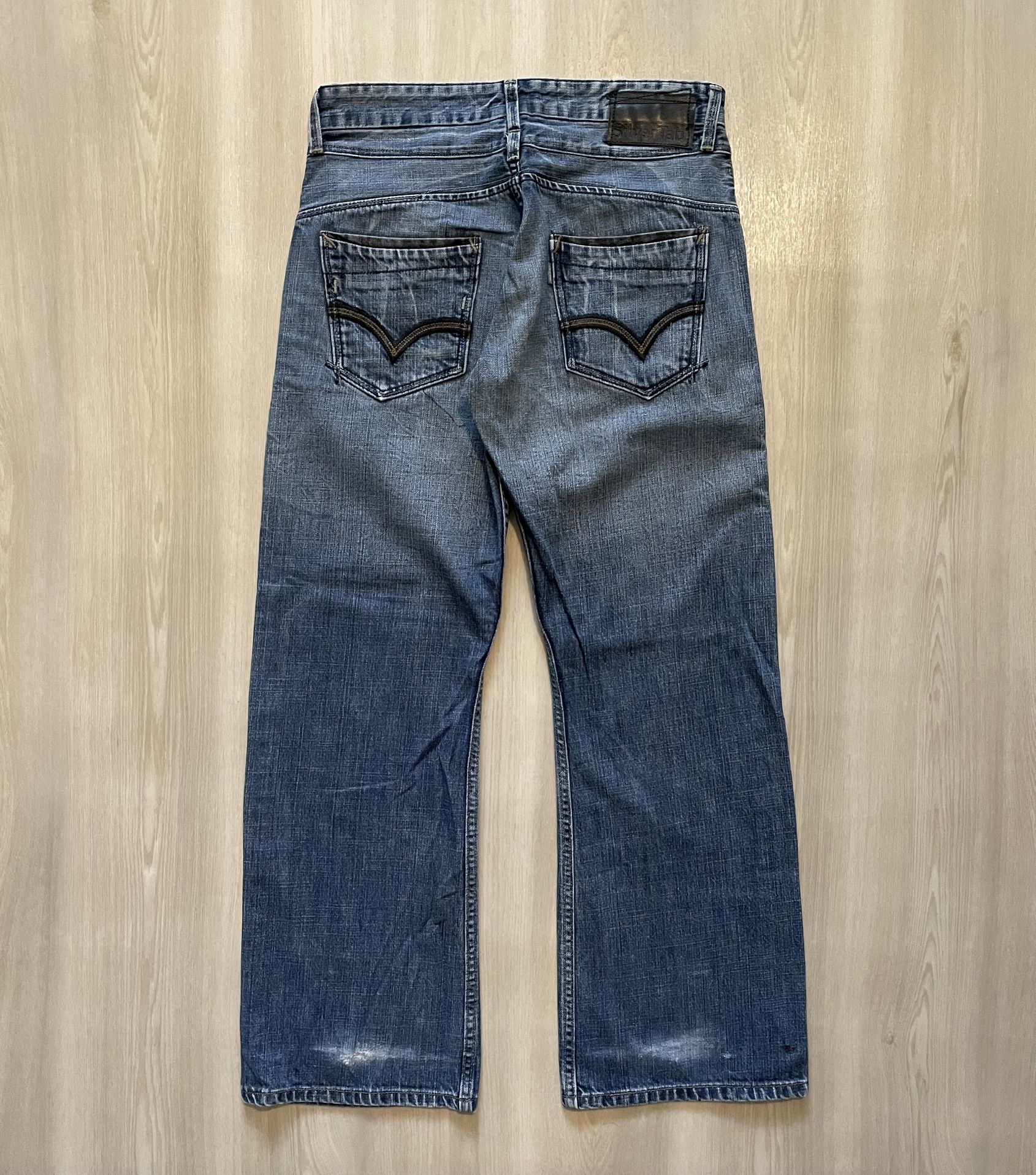 VTG Y2K Levis SilverTab Baggy Bootcut Jeans Cowboy Denim Tag Sz 30X30 Fits 30x29